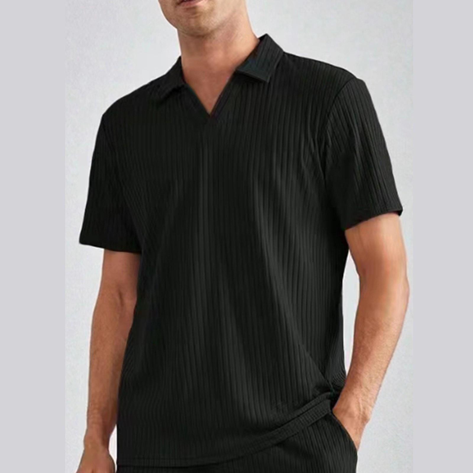 

Мужская универсальная повседневная рубашка с градиентом и длинным рукавом XXXL чёрный