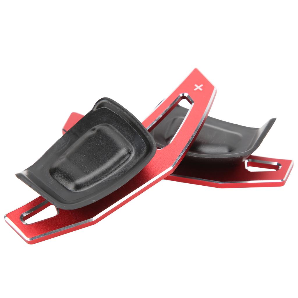 2pcs Car Ste ing Wheel   Paddles Aluminum Alloy AntiSlip Int ior Decoration Accessories(Red )