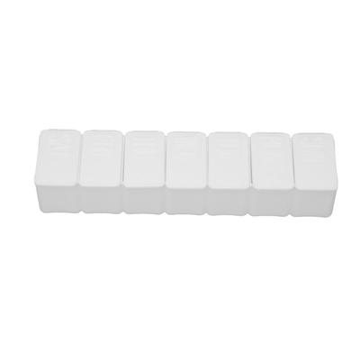 3pcs Weekly Pill Organizer Portable 7 Day Pill Medicine Case Compartments Supplements for Vitamins