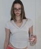 Peullijeunopallou Amelia Lace Halter Short Sleeve Top (Ivory)