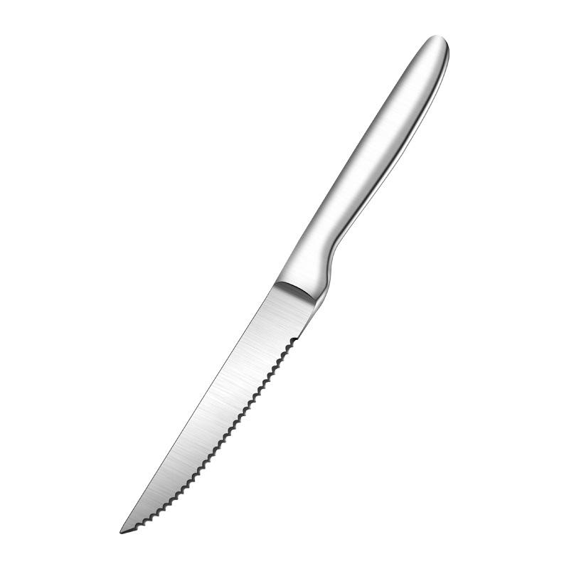 Stainless Steel Serrated Steak Knife Steak Knife Household Knife Cutting Steak Special Knife and Fork Set Western Tableware