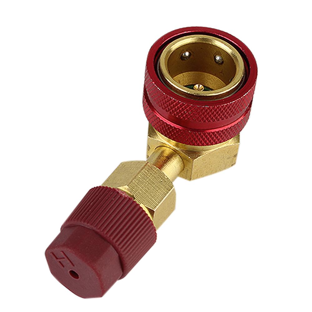 

Детали автомобильного кондиционера QC1234HL хладагент быстроразъемные соединения адаптер автомобильные инструменты для R1234YF к адаптеру 134a 90 градусов