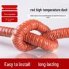 Red High-Temperature Silicone Air Duct Hose