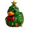 1/3Pcs Duck Ornament Handmade Texture Festive Christmas Decoration with Gift Bowknot Crutch Decor Xmas