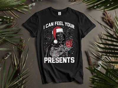 Babbo Natale Darth Vader Ti Sento T-shirt T-shirt Uomo Donna Unisex Maglietta K726