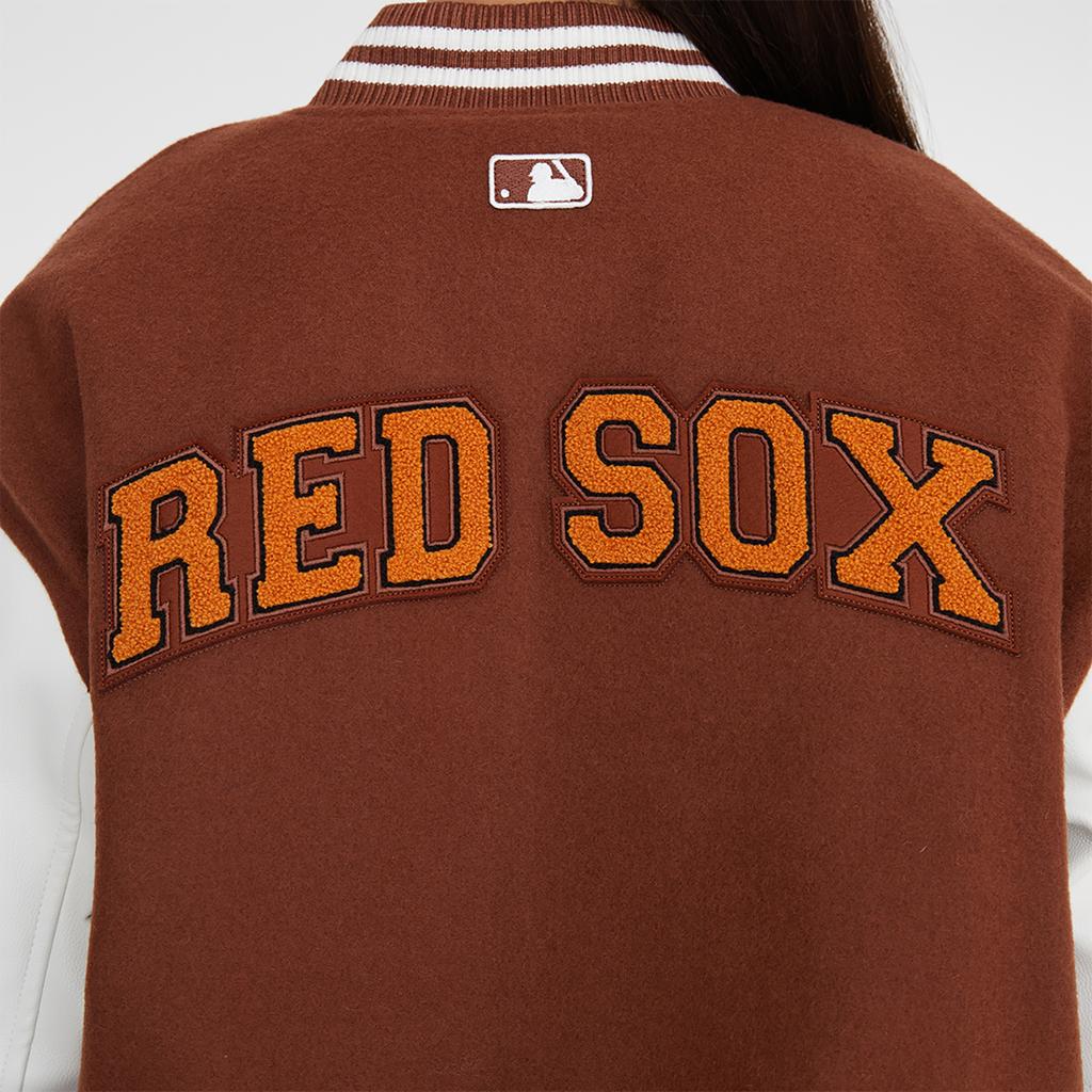 New MLB Baseball Jacket Unisex Brown 3AJPV0634-43BRS