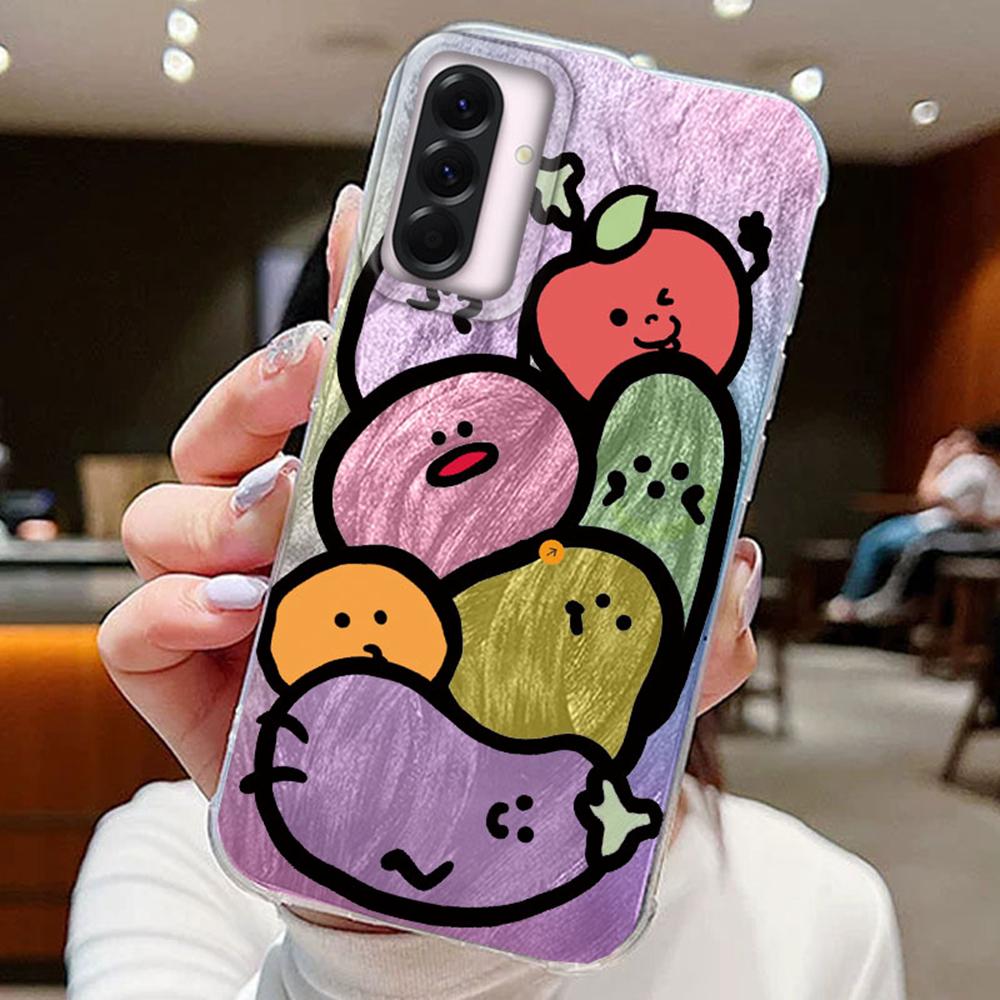 MultMultiple ones Gradient Colored Cat Phone Cases For Samsung Galxy A56 A26 A36 A16 A55 A35 A15 A25 S25 Silicone Couple Cover