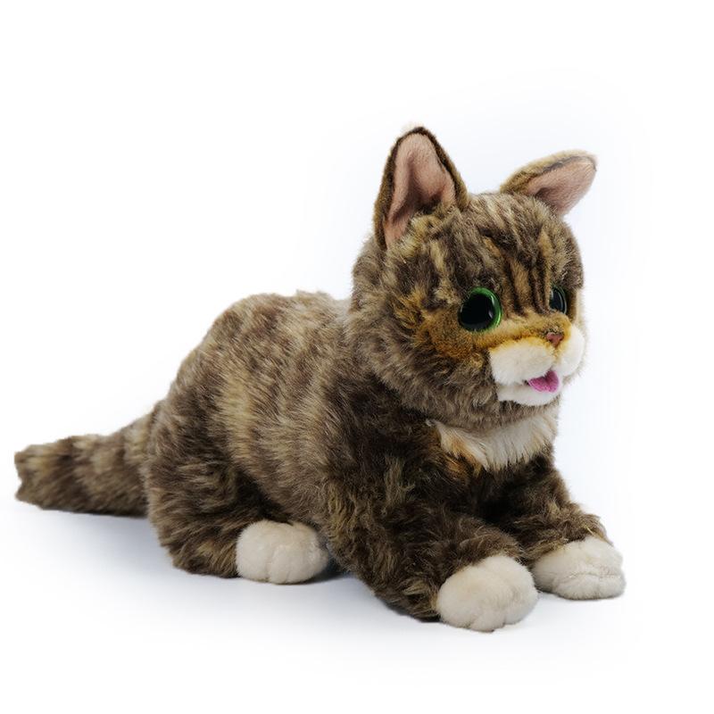 New Creative Beaver Flower Cat Plush Toy Cute Doll 44cm