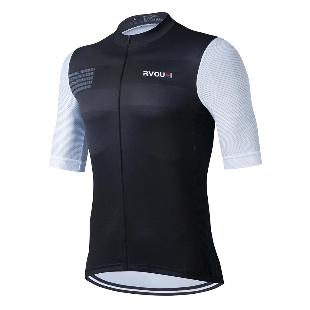 New Cycling Jersey Set RVOUEI Team Cycling Clothing Men Road Bike Suit Bicycle Bib Shorts Tops MTB Ropa Ciclismo Maillot