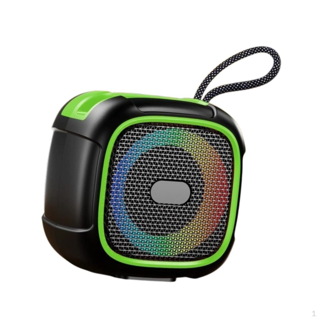 Portable BT Speaker TF USB Playback Powerful Subwoofer Practical with Phone Holder Rbg