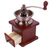 Wygodna, trwała, oszczędzająca pracę, solidna, klasyczna, ręczna korba drewniana szlifierka do ziaren do ręcznego młynka do kawy w kuchni