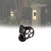 Lumen Outdoor 600 Led Security Light Powered Wireless Motion Sensor Light Black
