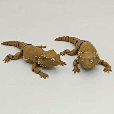 3d Printed Lizard Toy Lightweight Lizard Model Articulated Lizard Figurine with Movable Joints 3d Printed Model for Home Office