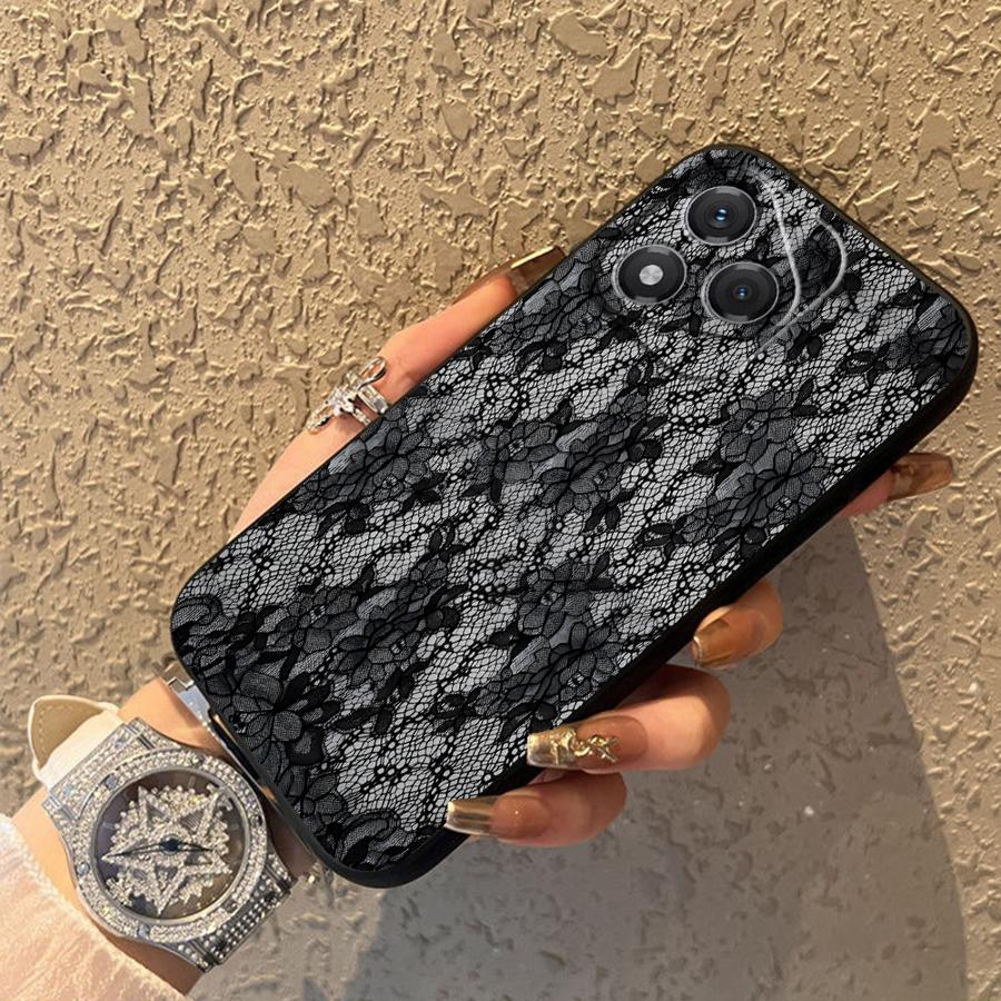 Creative Lace Pattern Funda Phone Cover Case for Honor 90 X7 X6 Magic5Lite X9a X8 8X 70 200 400 Lite X5b