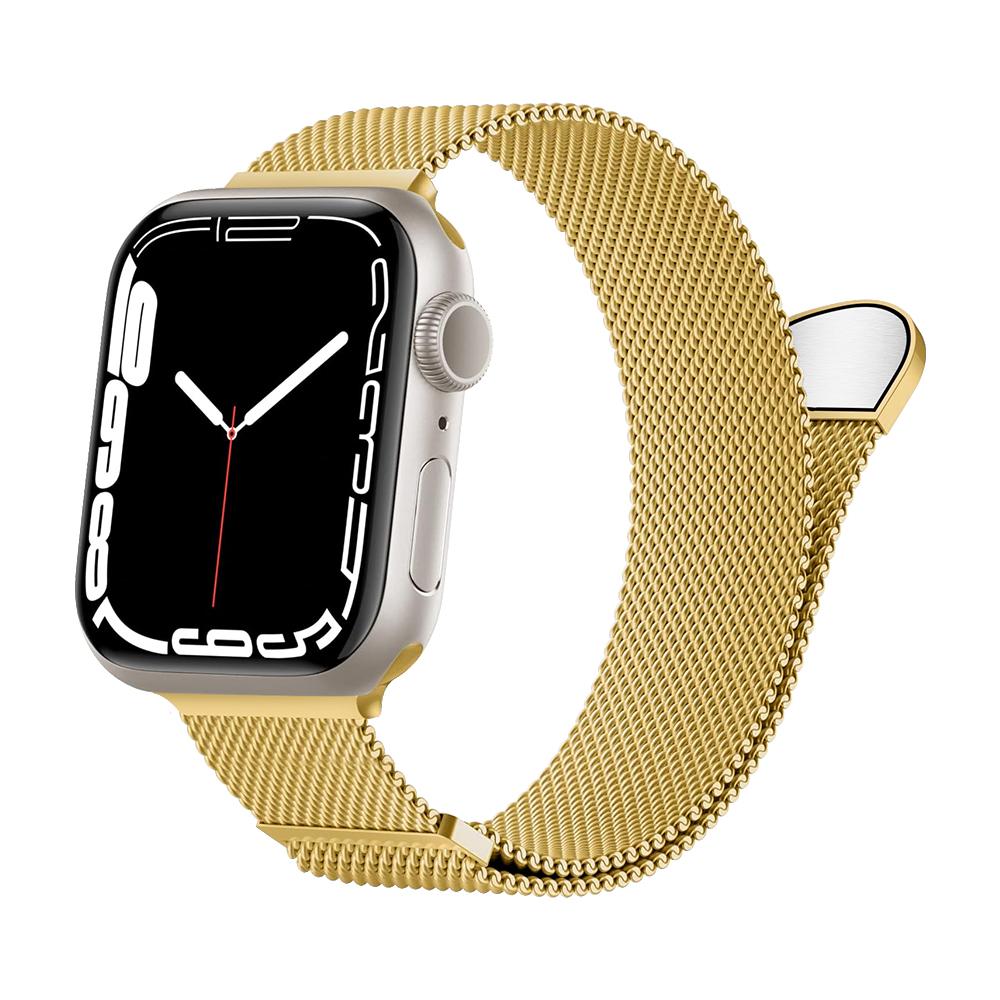 Milanese Strap For Apple Watch Ultra 2 49mm 46mm 45mm 44mm 40mm 42mm Metal Magnetic Bracelet For iWatch 10 9 8 7 6 5 4 3 SE Band