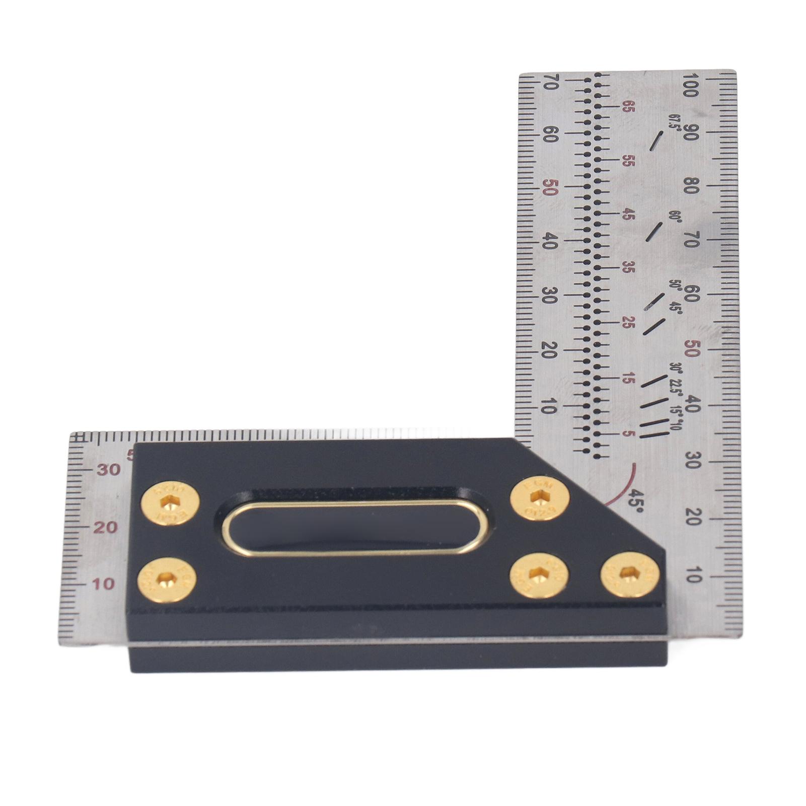 

L Measurements Ruler Stainless Steel High Accuracy Carpenter Square Framing Ruler 100mm