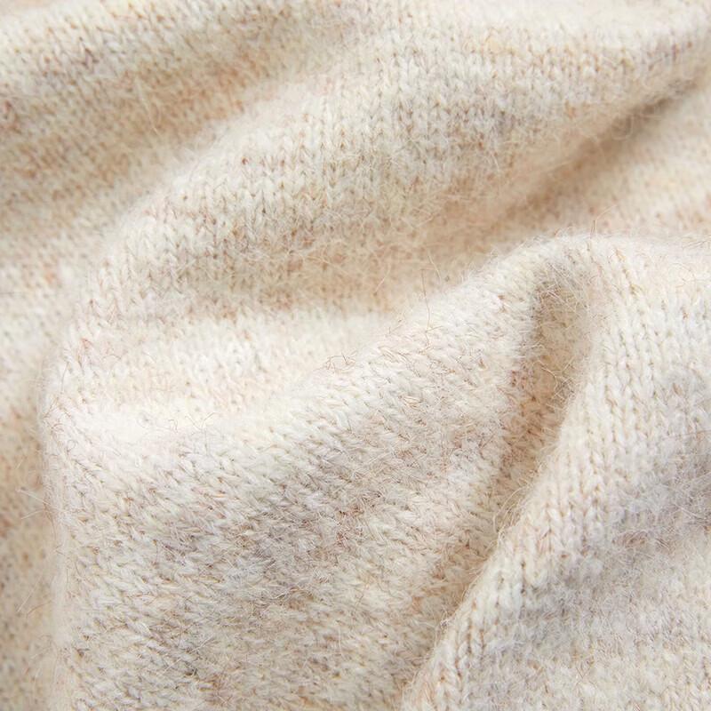 Women's Wool Blend Hooded Half-Zip Knit Top