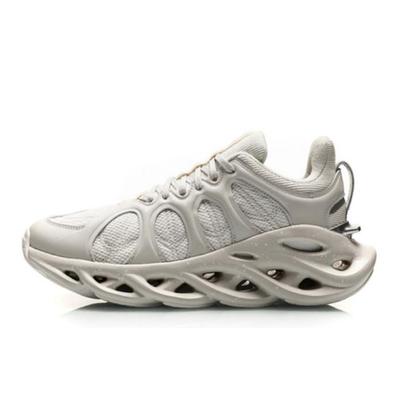 Li Ning Curved ACE Non Slip Lightweight Low Top Running Shoes Men's Ecru ARHP259-2