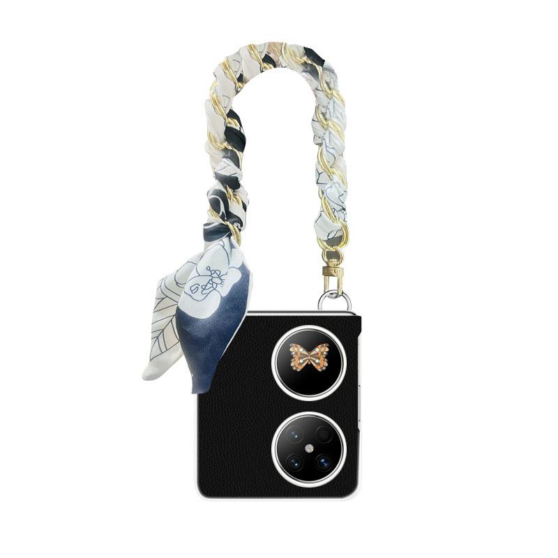 

Новый высококачественный защитный чехол для браслета из шелкового шарфа для Huawei Pocket2, модный портативный дизайн. HUAWEI Pocket2