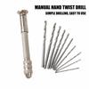 0.8-3.0mm Drill Bits Manual Twist Drill Precision Mini Hand Drill Rotary Tool  Model Making