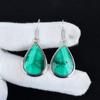 Natural Malachite Gemstone Antique Earrings 925 Sterling Silver Earring, Boho Silver Jewelry Dangle Earrings, Gifts For Party Wear Gifts For Her