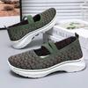 Shoes women's versatile spring new flying woven casual single shoes breathable soft sole comfortable mother shoes one piece 2025
