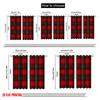 2pcs,2D Plane Printing Curtain Fabric Christmas Vintage Prints Versatile Durable Polyester (without Rod) Festive for Kitchen