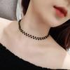 Korean Black Crystal Clavicle Choker Necklace for Women