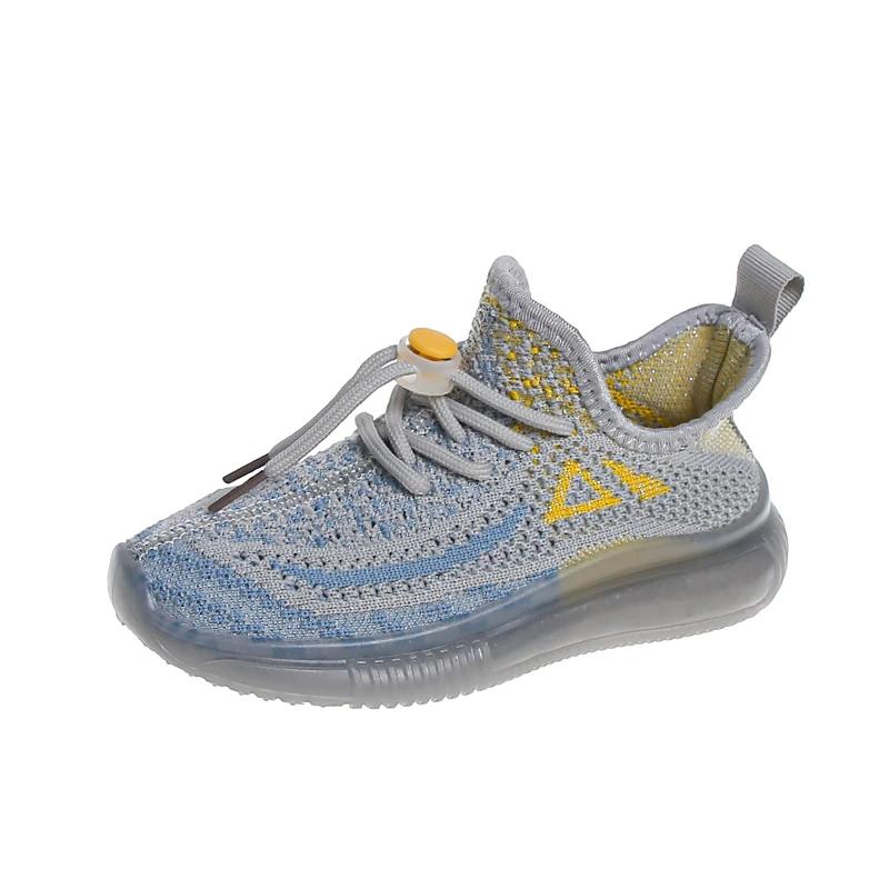 Children's Running Sneakers Breathable Lightweight Soft Non-slip Leisure Comfortable Walking Boys Girls Casual Shoes Single Net