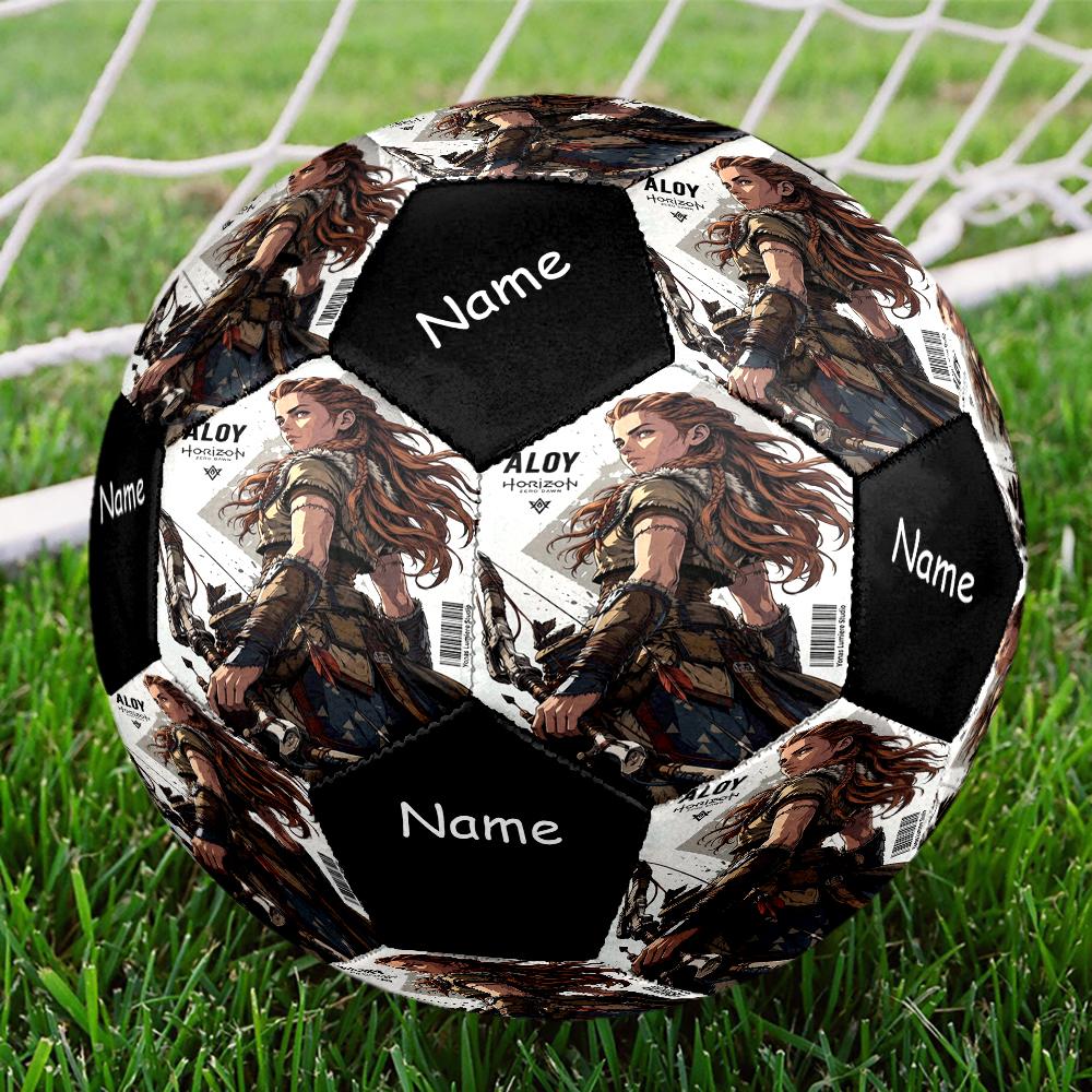 Custom Name Horizon Theme Size 5 Soccer Ball, Suitable for Both Indoor and Outdoor Matches, a Gift Suitable for Everyone.