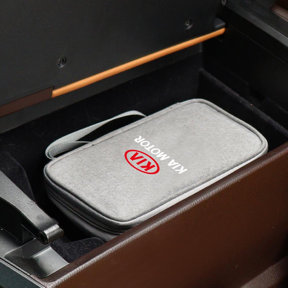 Portable Electronic Product Carry Storage Bag Car Storage Accessories For Kia Sportage 3 Rio K2 Ceed Carnival Picanto Soul EV6 xmwcj44