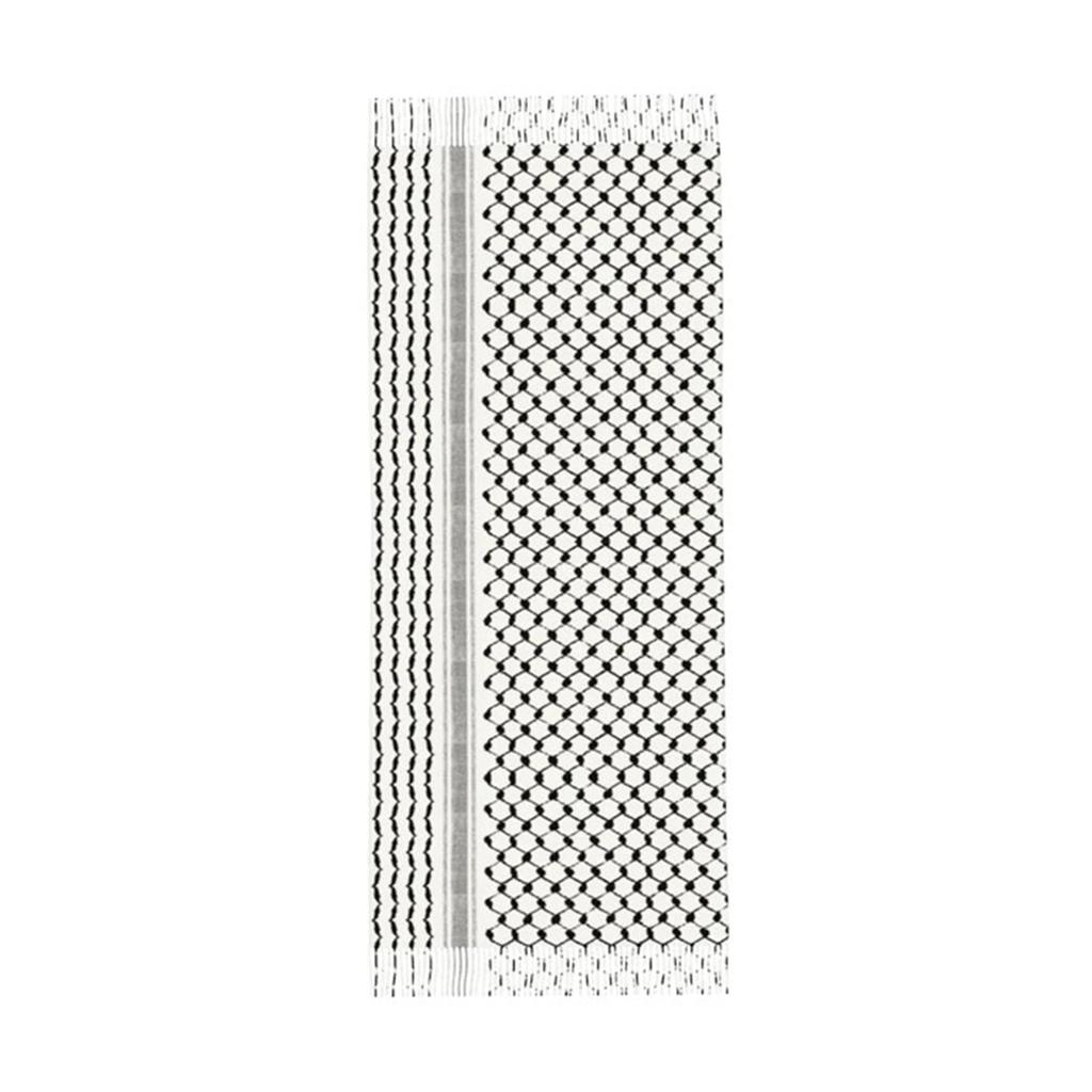 Adult Arab Style Pray Keffiyeh for Wedding Church Outdoor Travel Keffiyeh with Long Tassels Hot Weather Supplies