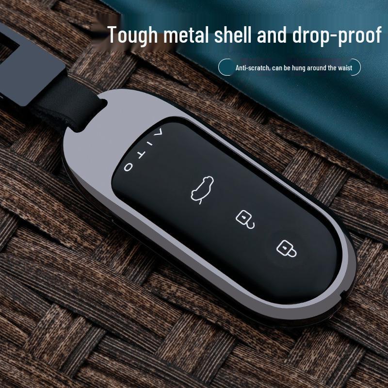 AITO M5 2022 Key Cover: Dedicated Metal Case with Buckle for M7 Seres Model