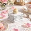 Display Stand for Jewelry Mini Stand, 3D Printed European Carved Square Pedestal Aromatherapy Base Decoration Trophies, Figurines, Crafts, Small Items