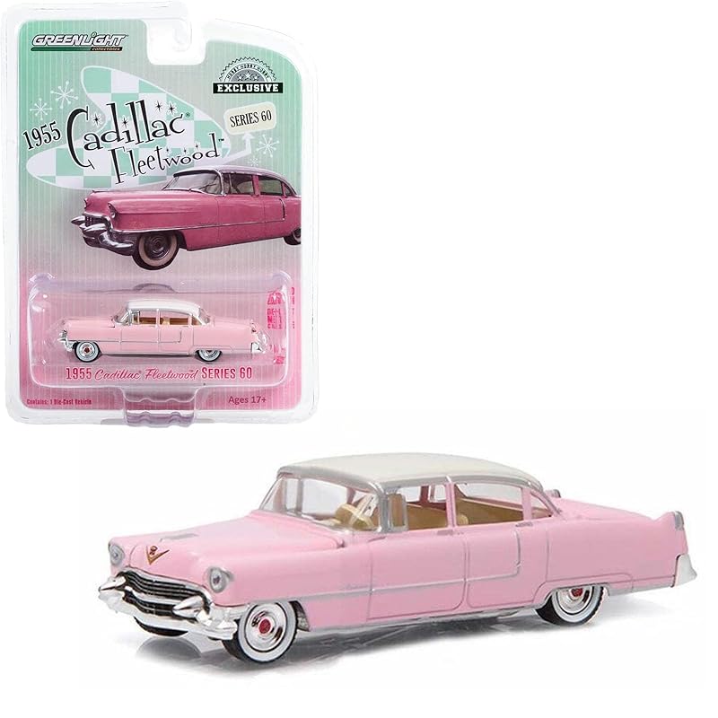 

green light 1/64 Cadillac fleetwood 60 1955 pink Greenlight Fleetwood Series mini car [product]