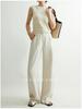 100% Heavyweight Linen Women's Wide-Leg Breathable Floor-Length Slimming Pants
