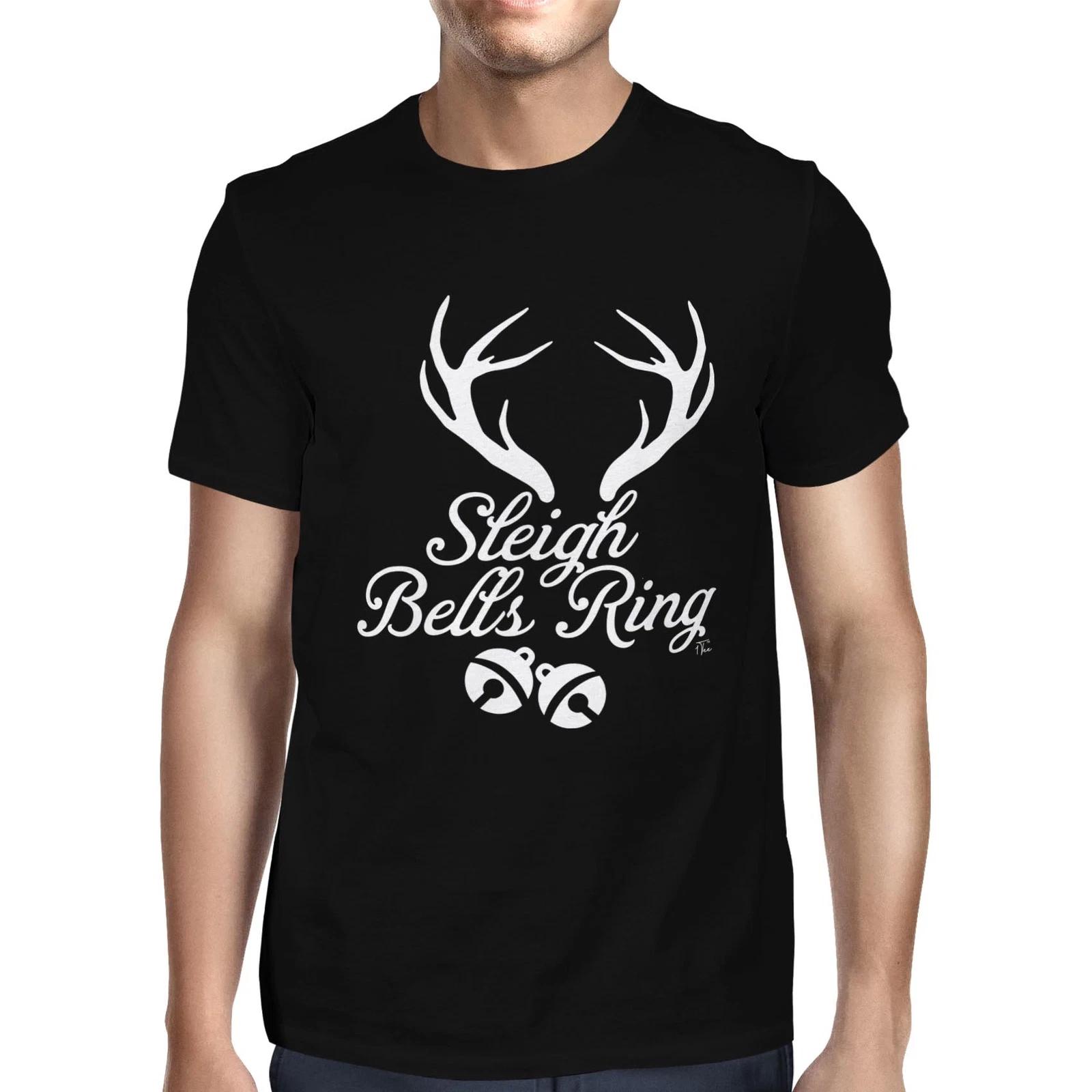 1Tee Mens Sleigh Bells Ring T-Shirt S