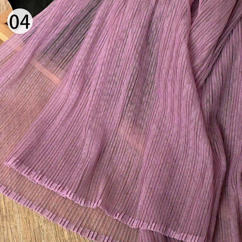 Organ Pleated Mesh Lace Fabric Crumpled Tulle Net Fabric Wedding Organ Skirt Dress Costume Curtains Handmade DIY Craft Material