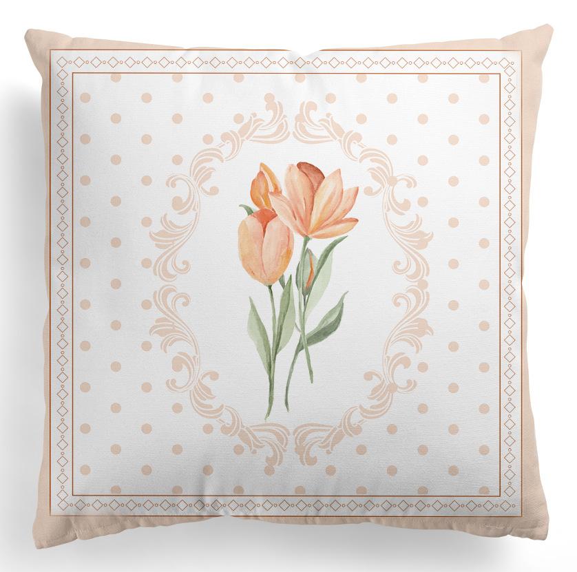 European-style Flower Pillowcase, Retro American Rose Flower Printed Pillow and Cushion Cover