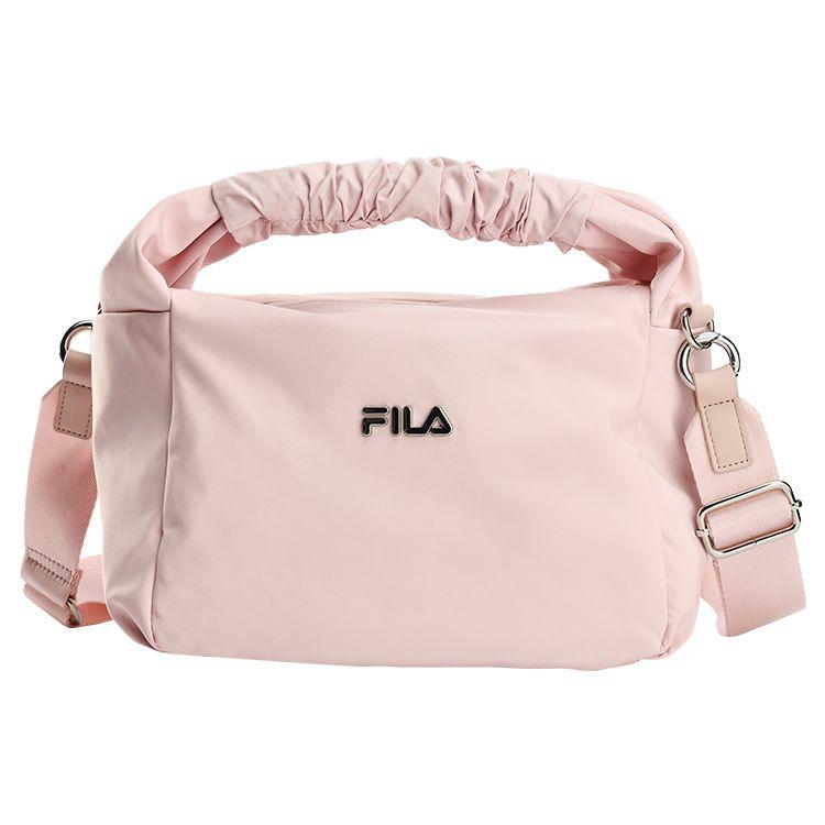 

FILA Fashion Versatile Sports Fabric Handheld Shoulder Crossbody Bag Regular Women bags Bean-Gray Pink A13W231163F-PK XS