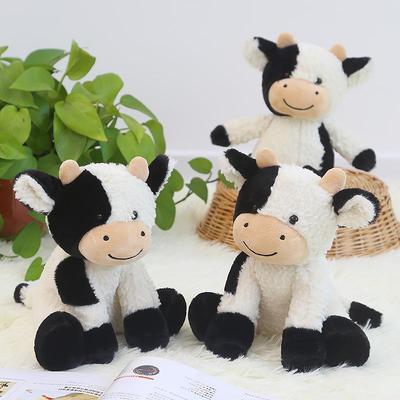 1 Piece 22Cm Lovely Plush Stuffed Animals Cattle Soft Doll Kids Toys Huggable Plush Cow Toy Birthday Gift For Children