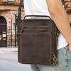 Men's Genuine Leather Crossbody Bag - High-End, Multi-Functional, Single Shoulder, Casual Crazy Horse Cowhide for Commuting