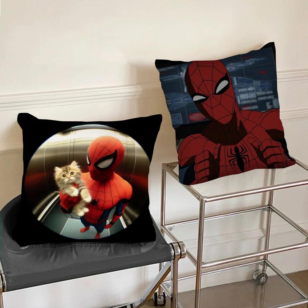 1pc Spidermans Pillow Case Square Bedroom Sofa Leisure Comfort Cushion Car Living Room Home Decoration