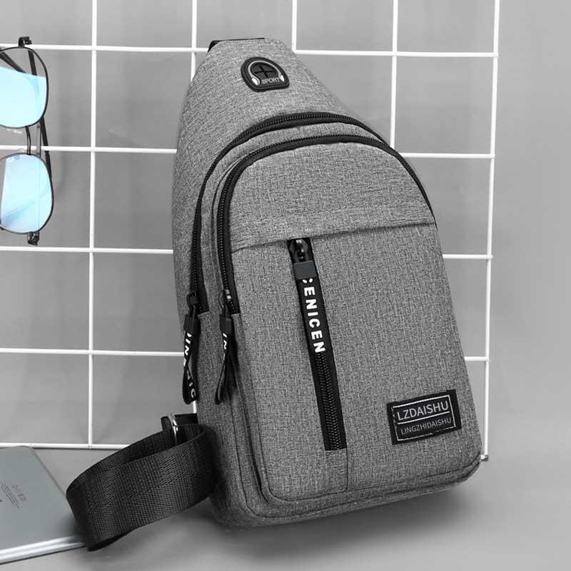 Waist Chest Bag Small Canvas Chest Pack for Men Women Crossbody Bags Hip Hop Streetwear Bag Fanny Pack