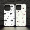 Funda de Teléfono Amor Y Espacio Profundo Para iPhone17,16,15,14,13,12,11 Pro Max Negra Colorida Plateada por Dentro Funda de Teléfono