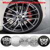 4Pcs 56mm Car Styling TF Emblem Badge Car Wheel Hub Center Caps Stickers Auto Accessories