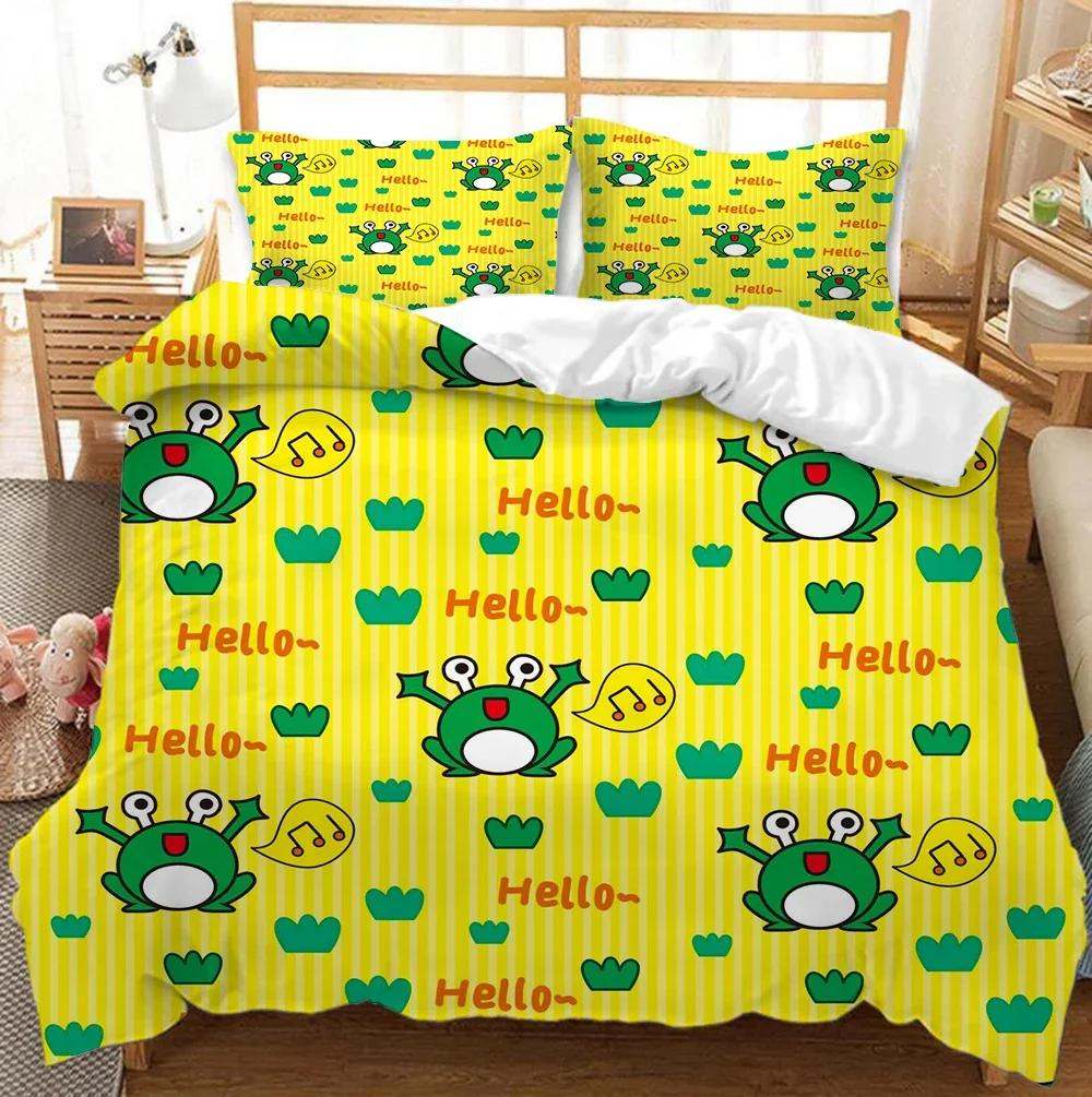 Children Kids Soft Duvet Cover Sets Twin Young Boys Young Girls Beding Set 3D Print Unicorn, Dinosaur, Bear, Bed Quilts Cover Sets for Adult