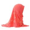 Elastic Solid Kids Turban Cap Flower Net Instant Headscarf Can Fit Islamic Scarf Shawl  Islamic