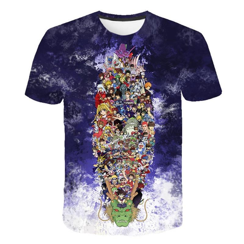 Dragon Ball Super Son Goku All Forms 3D Print T-Shirt Men Women Kids Anime Fans Streetwear Graphic Tee Summer Casual Tops