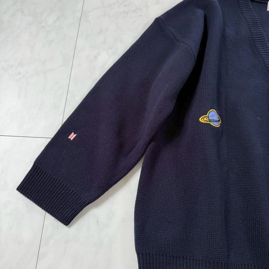 [USED] BTS DNA Cardigan Oversized Navy F